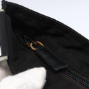 PRADA Shoulder Bag Nylon Black Silver Auth 148790-10