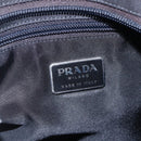 PRADA Shoulder Bag Nylon Black Silver Auth 148790-19