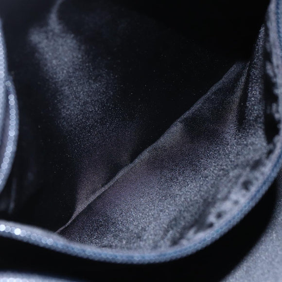 PRADA Shoulder Bag Nylon Black Silver Auth 148790