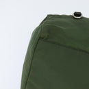 PRADA Shoulder Bag Nylon Khaki Silver Auth 148791-10