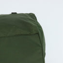 PRADA Shoulder Bag Nylon Khaki Silver Auth 148791-11