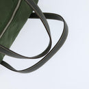 PRADA Shoulder Bag Nylon Khaki Silver Auth 148791-7