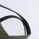 PRADA Shoulder Bag Nylon Khaki Silver Auth 148791-8