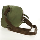 PRADA Backpack Nylon Khaki Silver Auth 148793-8
