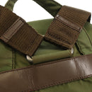 PRADA Backpack Nylon Khaki Silver Auth 148793-9