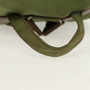 PRADA Backpack Nylon Khaki Silver Auth 148793-14