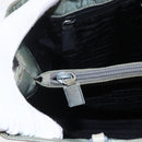 PRADA Shoulder Bag Nylon Gray Silver Auth 148795-17