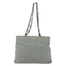 PRADA Shoulder Bag Nylon Gray Silver Auth 148795-13