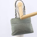 PRADA Shoulder Bag Nylon Gray Silver Auth 148795-24