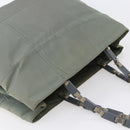 PRADA Shoulder Bag Nylon Gray Silver Auth 148795-6