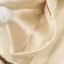 CHANEL Matelasse Chain Shoulder Bag Lamb Skin White Gold CC Auth 148797-25