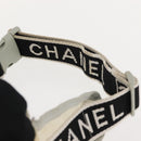 CHANEL Sports Line Waist bag Nylon Navy Silver CC Auth 148798-10