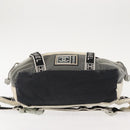 CHANEL Sports Line Waist bag Nylon Navy Silver CC Auth 148798-11