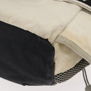 CHANEL Sports Line Waist bag Nylon Navy Silver CC Auth 148798-15