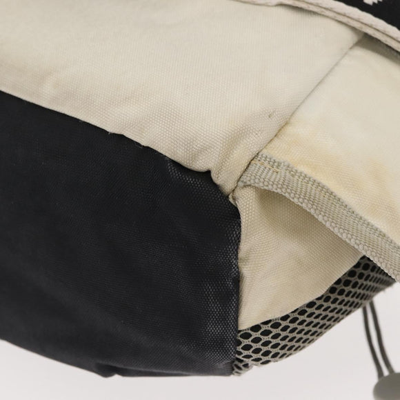 CHANEL Sports Line Waist bag Nylon Navy Silver CC Auth 148798