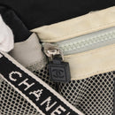CHANEL Sports Line Waist bag Nylon Navy Silver CC Auth 148798-17