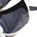 CHANEL Sports Line Waist bag Nylon Navy Silver CC Auth 148798-23