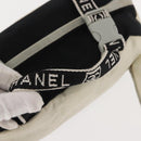 CHANEL Sports Line Waist bag Nylon Navy Silver CC Auth 148798-7