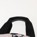 CHANEL High Summer Tote Bag Canvas Pink Silver CC Auth 148799-14