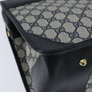 GUCCI GG Supreme Boston Bag PVC Navy Gold 24 013 3983 Auth 148800-15