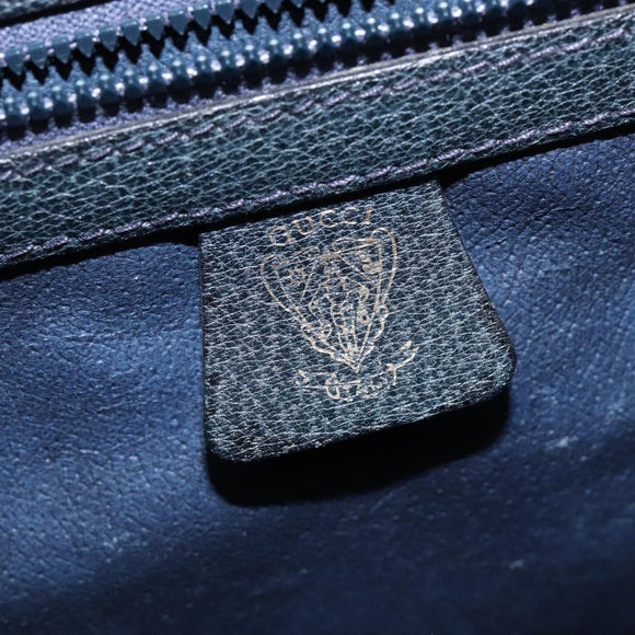 GUCCI GG Supreme Boston Bag PVC Navy Gold 24 013 3983 Auth 148800