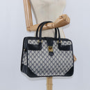 GUCCI GG Supreme Boston Bag PVC Navy Gold 24 013 3983 Auth 148800-21