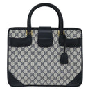GUCCI GG Supreme Boston Bag PVC Navy Gold 24 013 3983 Auth 148800-2