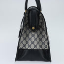 GUCCI GG Supreme Boston Bag PVC Navy Gold 24 013 3983 Auth 148800-3