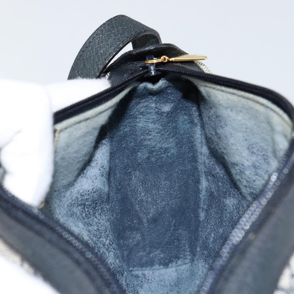 GUCCI GG Supreme Sherry Line Bag PVC Navy Gold Red 89 02 018 Auth 148804