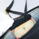 GUCCI GG Supreme Sherry Line Bag PVC Navy Gold Red 89 02 018 Auth 148804-20