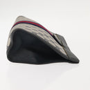 GUCCI GG Supreme Sherry Line Clutch Bag PVC Navy Red 67 014 2125 Auth 148805-4