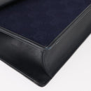 GUCCI GG Canvas Sherry Line Shoulder Bag Navy Gold Red Auth 148806-9