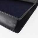 GUCCI GG Canvas Sherry Line Shoulder Bag Navy Gold Red Auth 148806-14