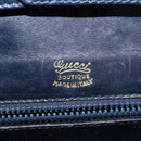 GUCCI GG Canvas Sherry Line Shoulder Bag Navy Gold Red Auth 148806-18