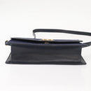 GUCCI GG Canvas Sherry Line Shoulder Bag Navy Gold Red Auth 148806-5