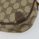 GUCCI GG Supreme Web Sherry Line Bag PVC Beige Gold Red 89 02 066 Auth 148807-12