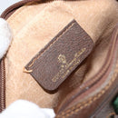 GUCCI GG Supreme Web Sherry Line Bag PVC Beige Gold Red 89 02 066 Auth 148807-16