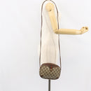 GUCCI GG Supreme Web Sherry Line Bag PVC Beige Gold Red 89 02 066 Auth 148807-22