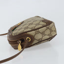 GUCCI GG Supreme Web Sherry Line Bag PVC Beige Gold Red 89 02 066 Auth 148807-5