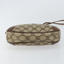 GUCCI GG Supreme Web Sherry Line Bag PVC Beige Gold Red 89 02 066 Auth 148807-9