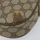 GUCCI GG Supreme Web Sherry Line Bag PVC Beige Gold Red 89 02 066 Auth 148808-10