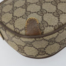 GUCCI GG Supreme Web Sherry Line Bag PVC Beige Gold Red 89 02 066 Auth 148808-11