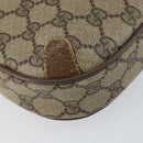 GUCCI GG Supreme Web Sherry Line Bag PVC Beige Gold Red 89 02 066 Auth 148808-13