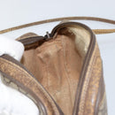 GUCCI GG Supreme Web Sherry Line Bag PVC Beige Gold Red 89 02 066 Auth 148808-18