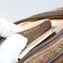 GUCCI GG Supreme Web Sherry Line Bag PVC Beige Gold Red 89 02 066 Auth 148808-20