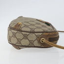 GUCCI GG Supreme Web Sherry Line Bag PVC Beige Gold Red 89 02 066 Auth 148808-4