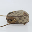 GUCCI GG Supreme Web Sherry Line Bag PVC Beige Gold Red 89 02 066 Auth 148808-5