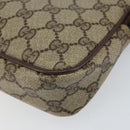 GUCCI GG Supreme Shoulder Bag PVC Beige Gold 97 02 068 Auth 148809-13