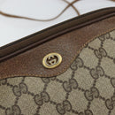 GUCCI GG Supreme Shoulder Bag PVC Beige Gold 97 02 068 Auth 148809-15