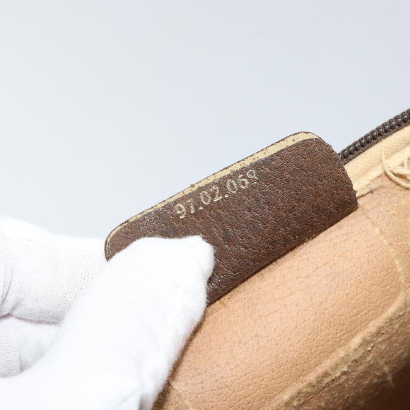 GUCCI GG Supreme Shoulder Bag PVC Beige Gold 97 02 068 Auth 148809